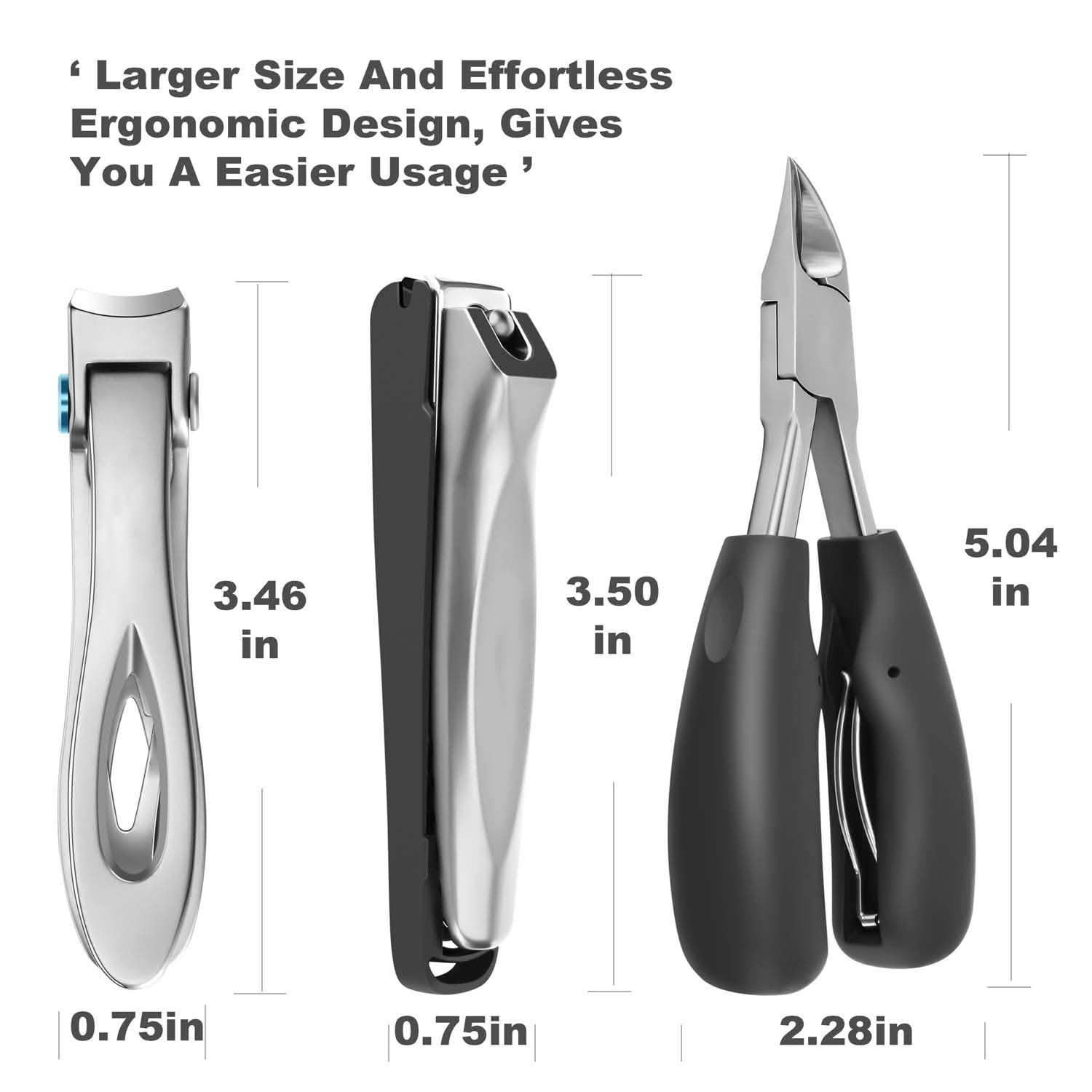 3-Piece: Large Nail Clippers Set DailySale