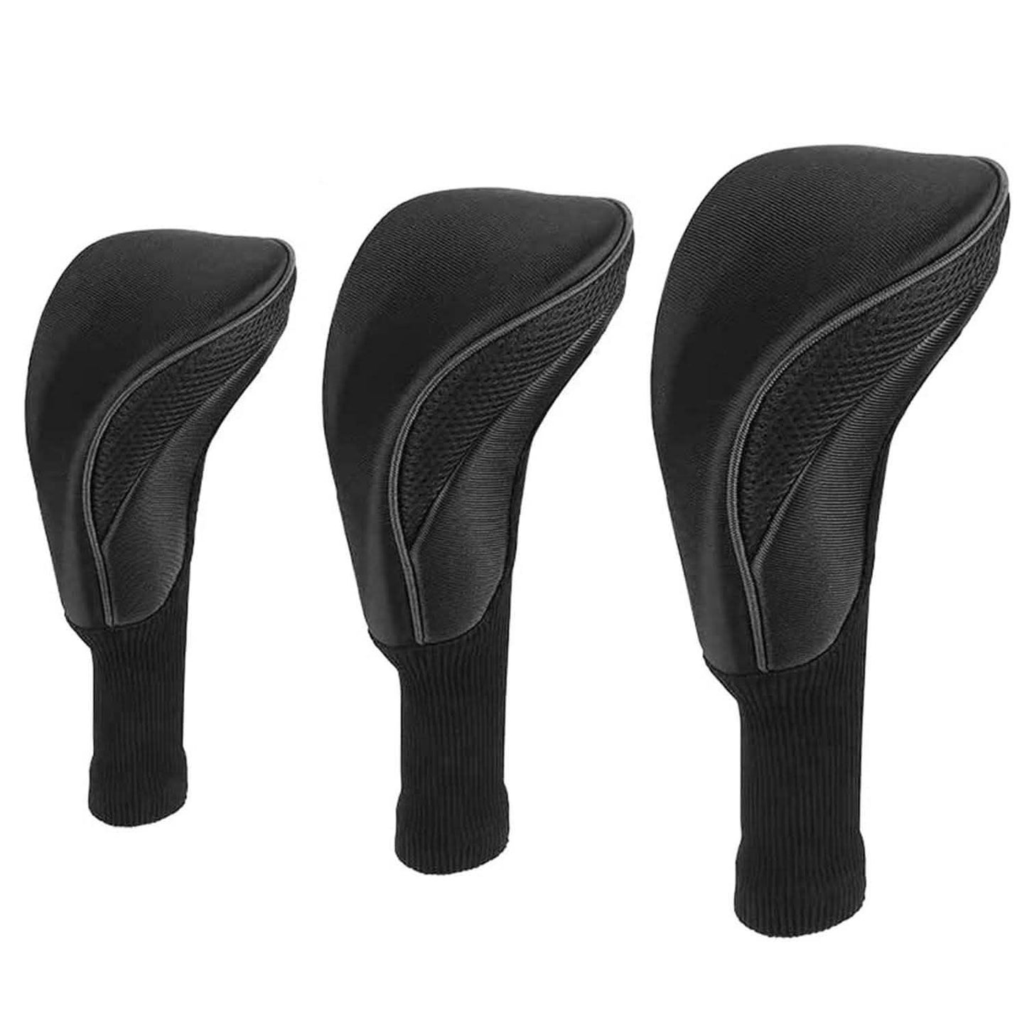 3-Piece: Long Neck Mesh Golf Club Head Cover DailySale