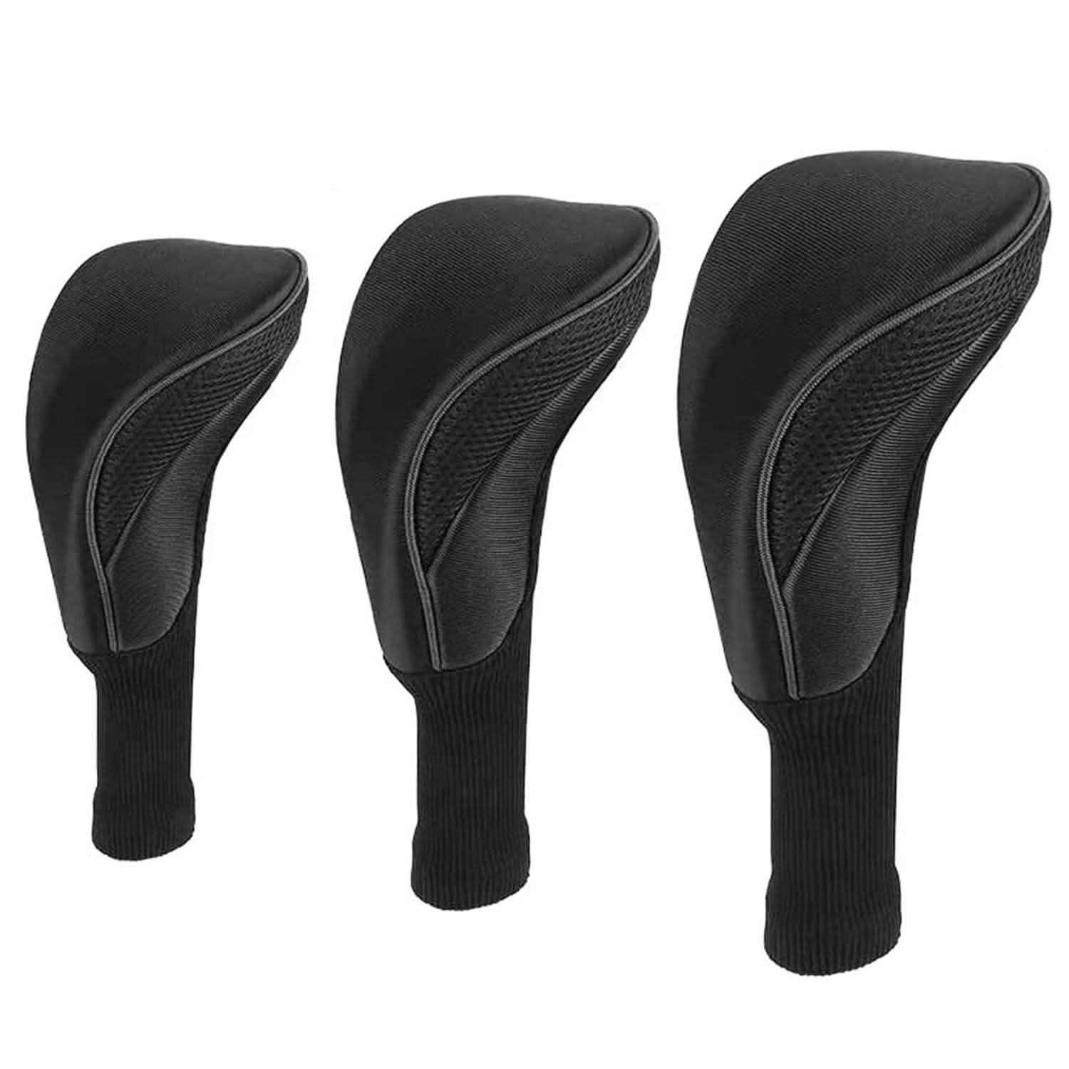 3-Piece: Long Neck Mesh Golf Club Head Cover DailySale