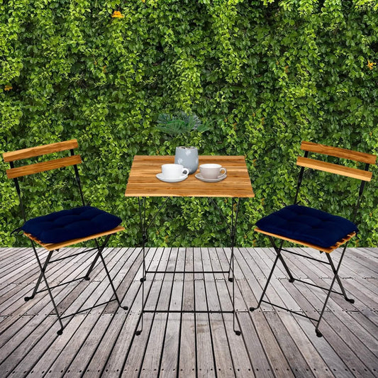 3-Piece: Patio Dining Table Chairs Set DailySale