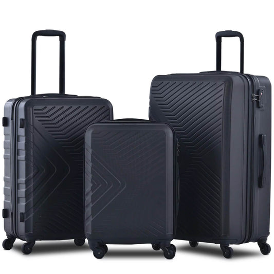 3-Piece Set: Hardshell Lightweight Suitcase with TSA Lock Spinner Wheels DailySale