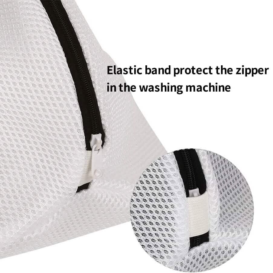 3-Piece Set: Mesh Shoe Laundry Bags with Zip Closure DailySale