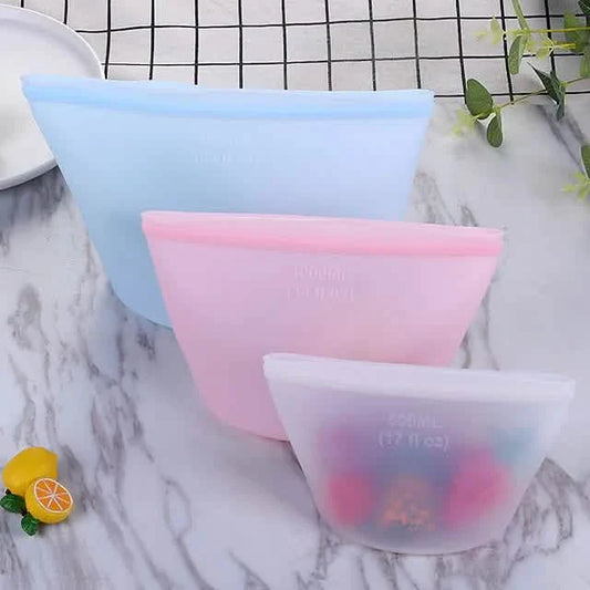 3-Piece Set: Reusable Refrigerator Fresh Bags DailySale