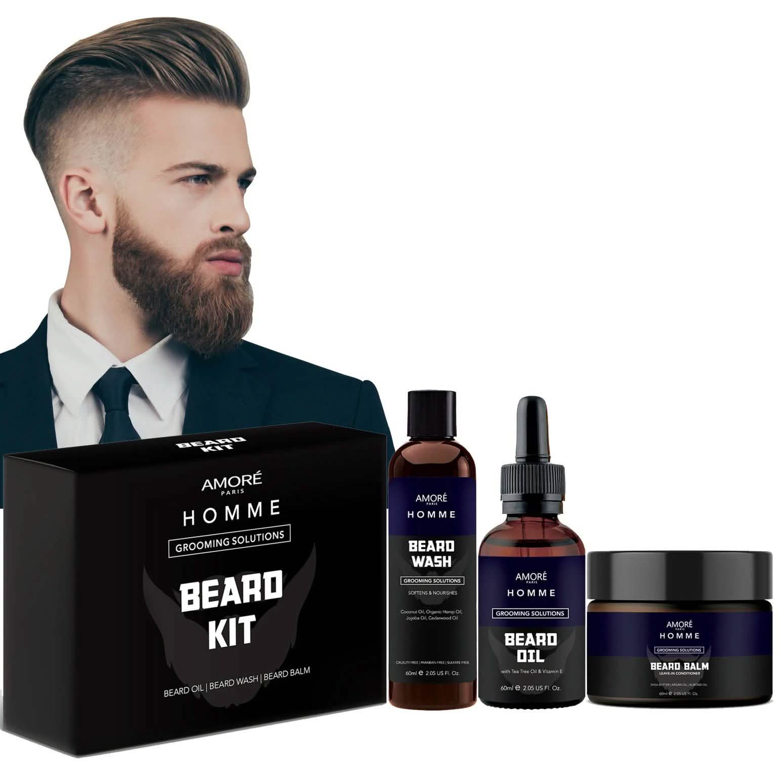 3-Piece Set: Ultimate Beard Care And Grooming Kit DailySale
