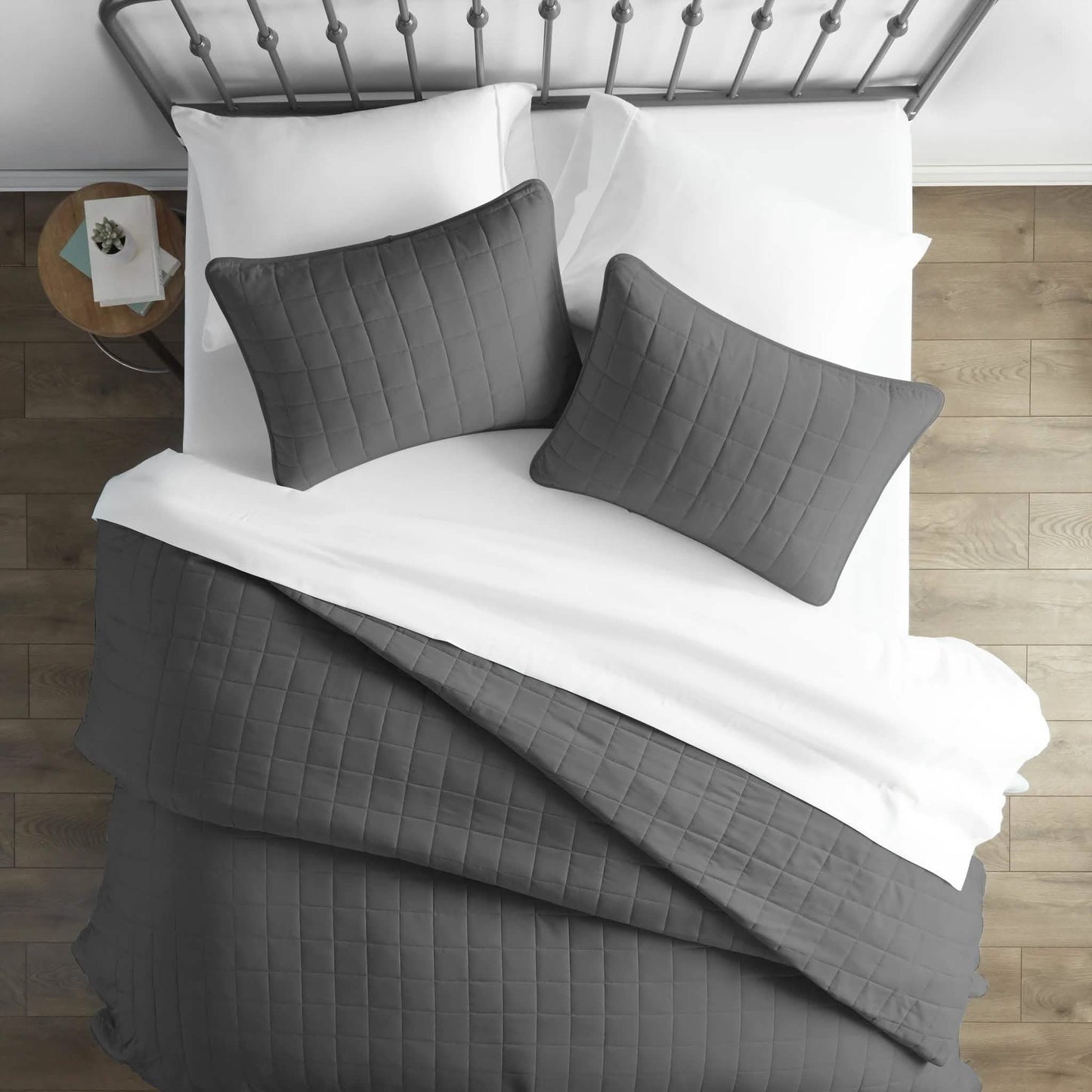 3-Piece: Square Quilted Coverlet Set DailySale