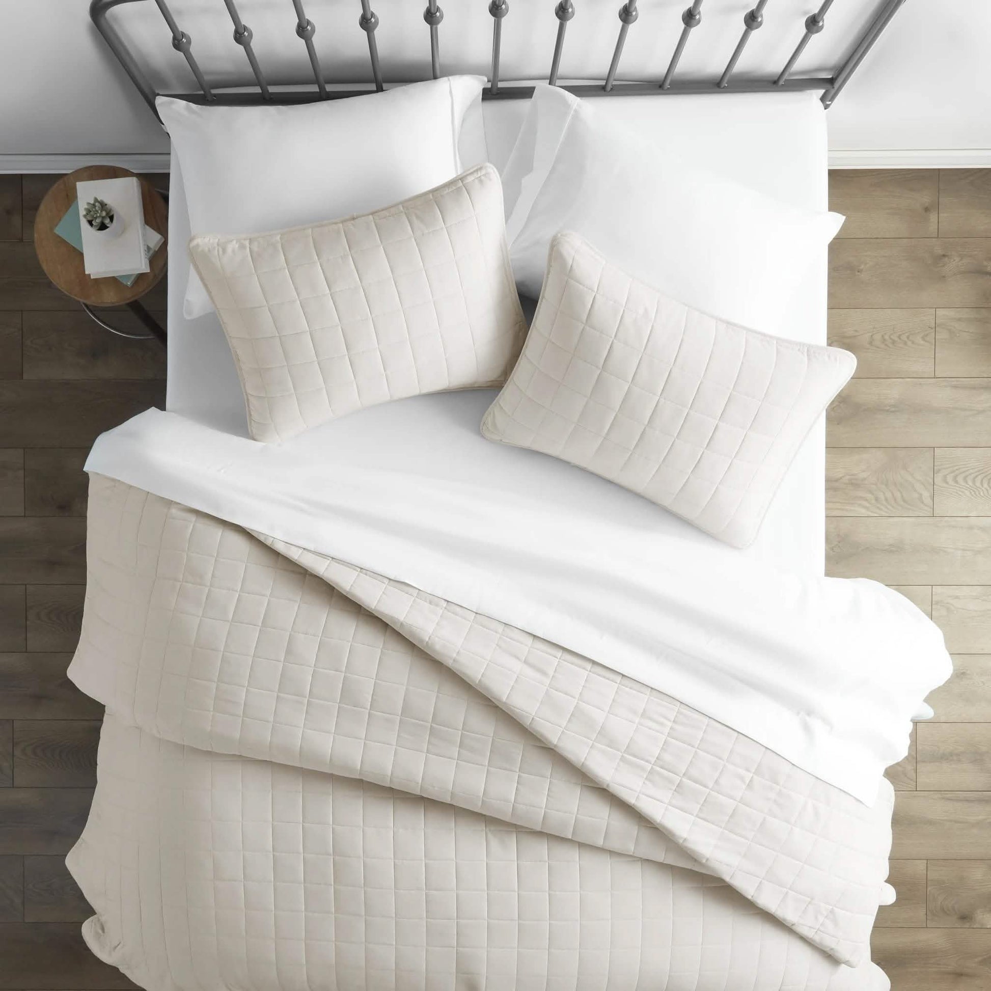 3-Piece: Square Quilted Coverlet Set DailySale