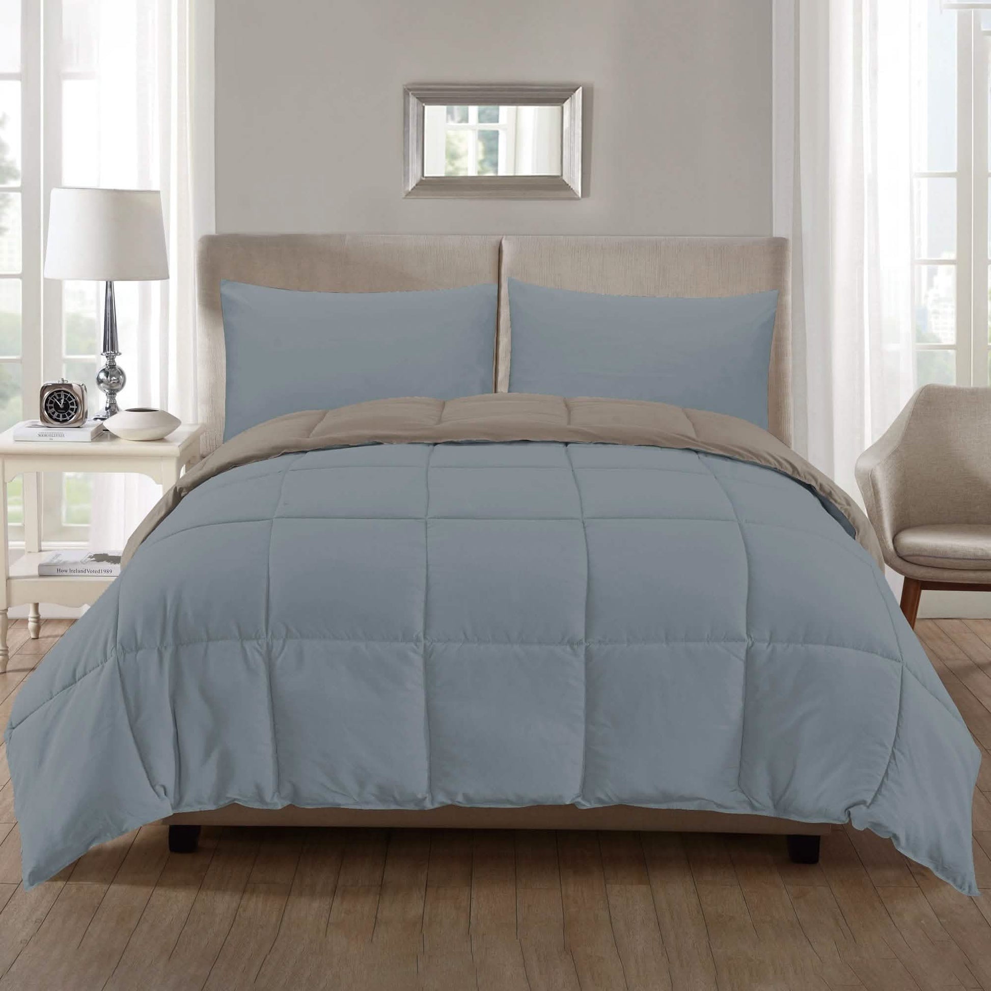 3-Piece: Ultra Soft Premium Down Alternative Reversible Comforter All Season DailySale