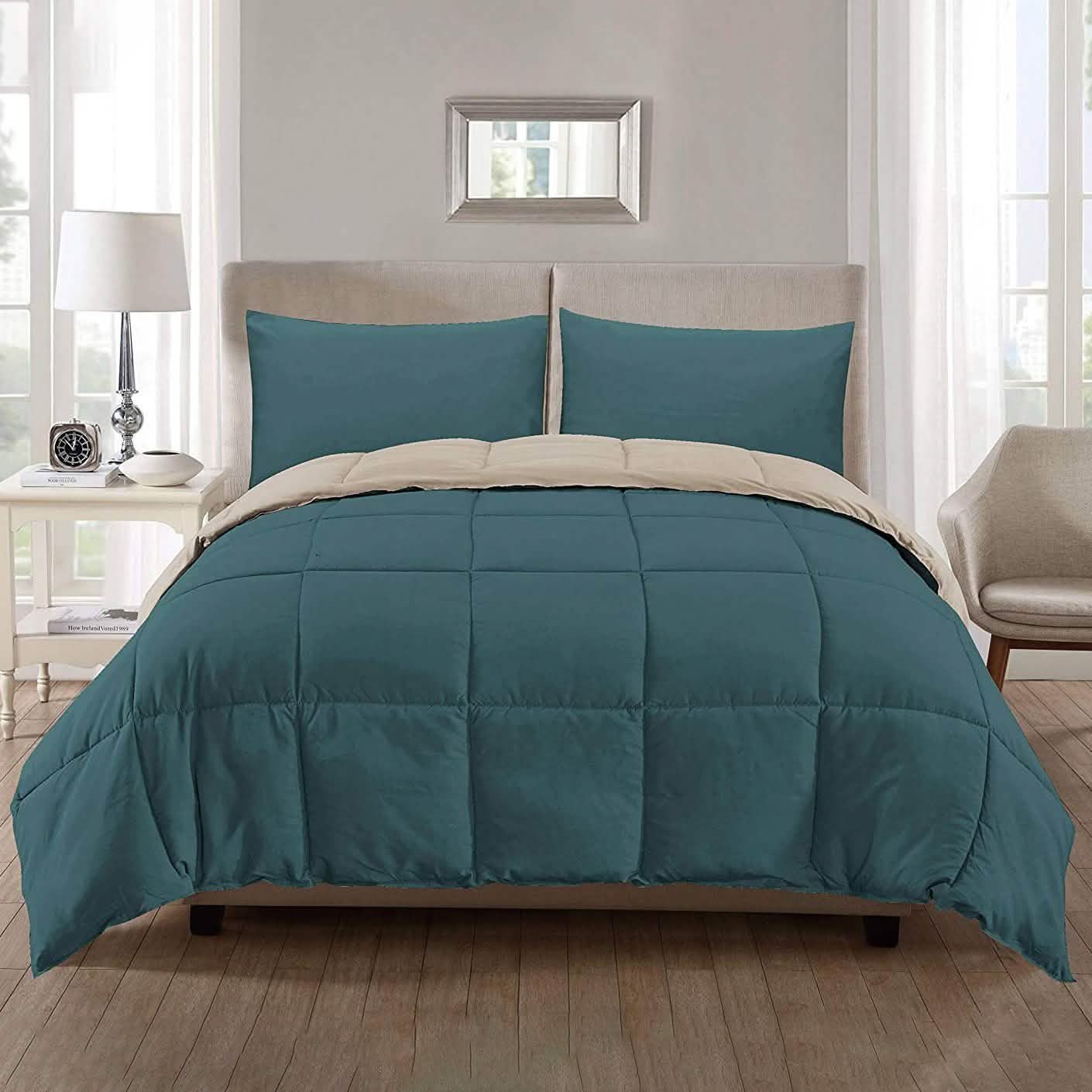 3-Piece: Ultra Soft Premium Down Alternative Reversible Comforter All Season DailySale
