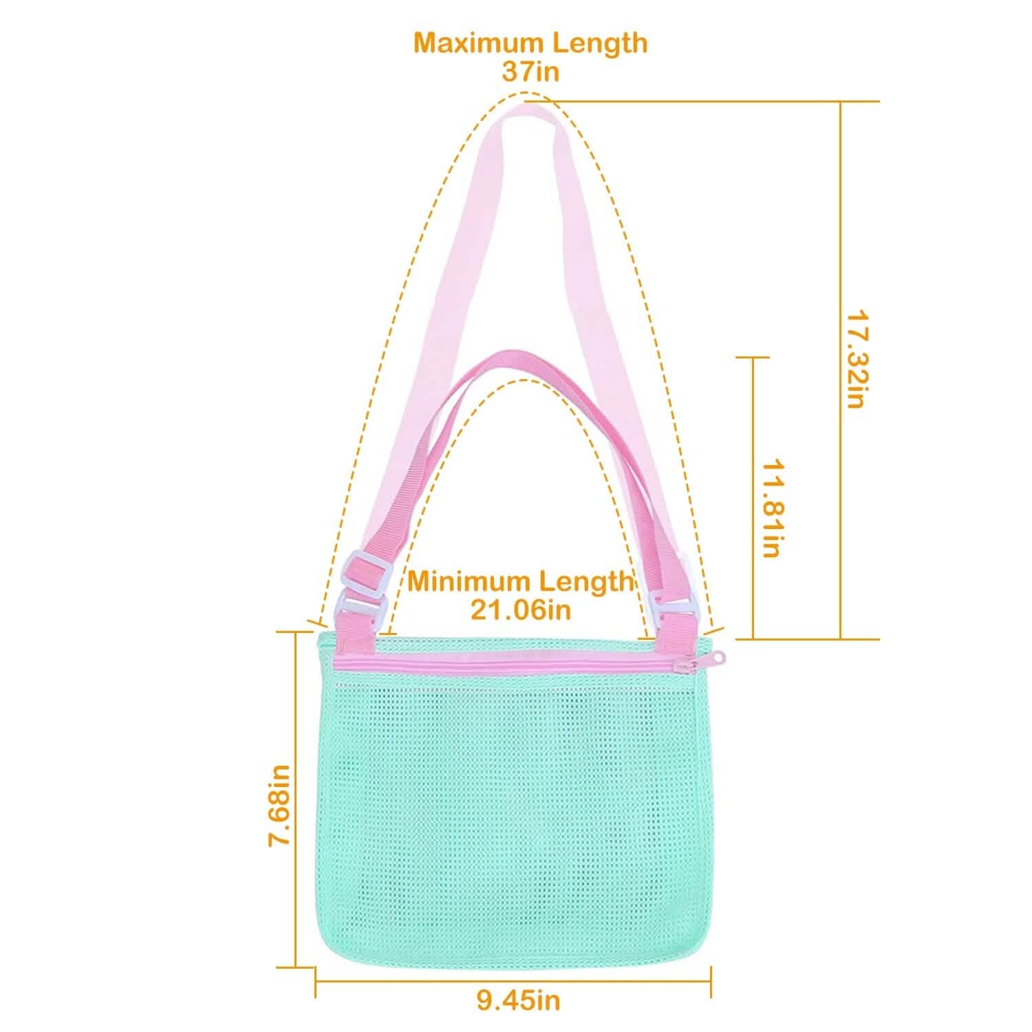 3-Pieces: Beach Mesh Bags Seashell Sand Tote Bag DailySale