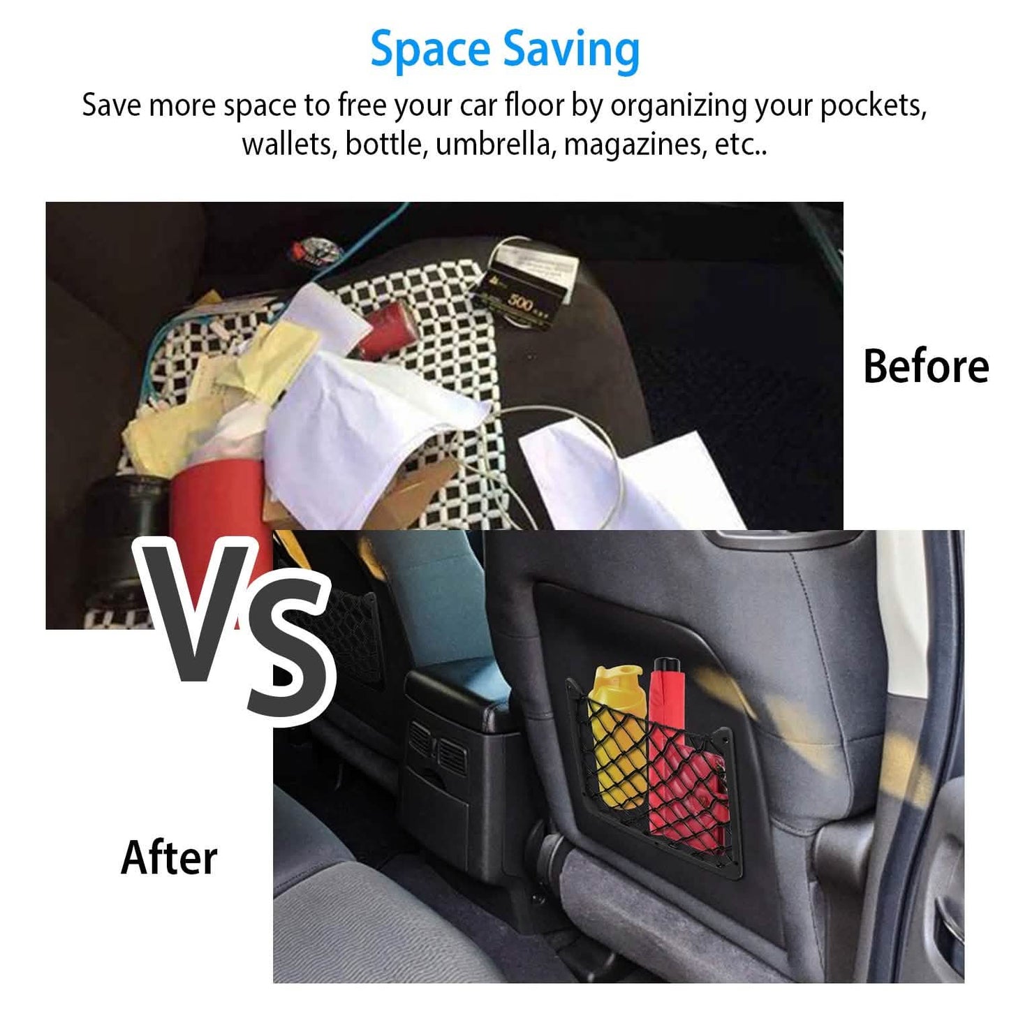 3-Pieces: Mesh Pocket Seat Side Organizer DailySale
