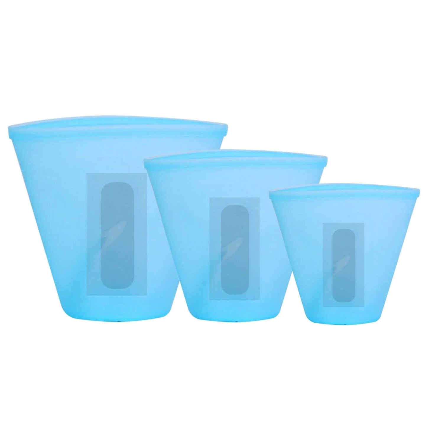 3-Pieces: Silicone Food Storage Bags Reusable Leakproof Food Container Set with 3 Seals DailySale