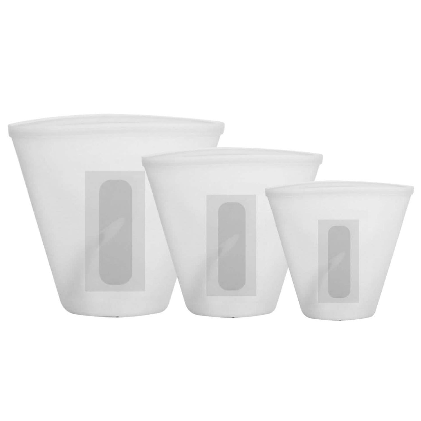 3-Pieces: Silicone Food Storage Bags Reusable Leakproof Food Container Set with 3 Seals DailySale