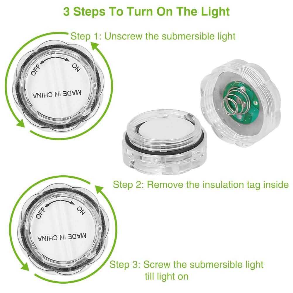 3-Pieces: Submersible LED Tea Lights Waterproof Candle Lights DailySale