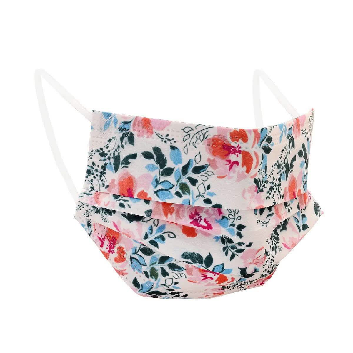 3-Ply Disposable Floral Mask DailySale