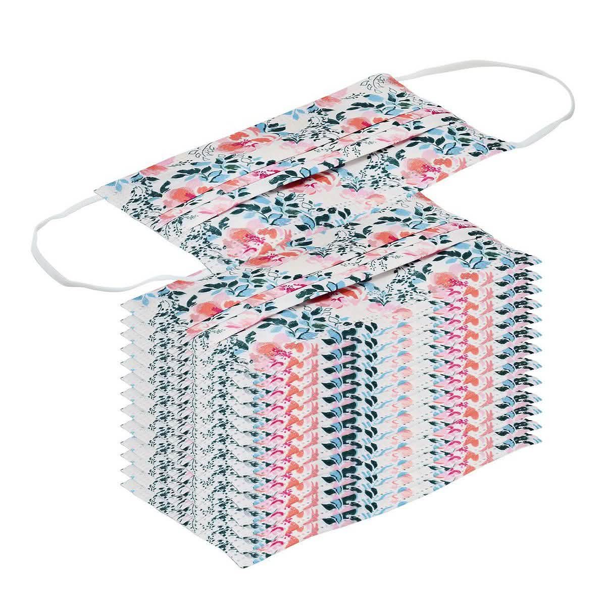 3-Ply Disposable Floral Mask DailySale