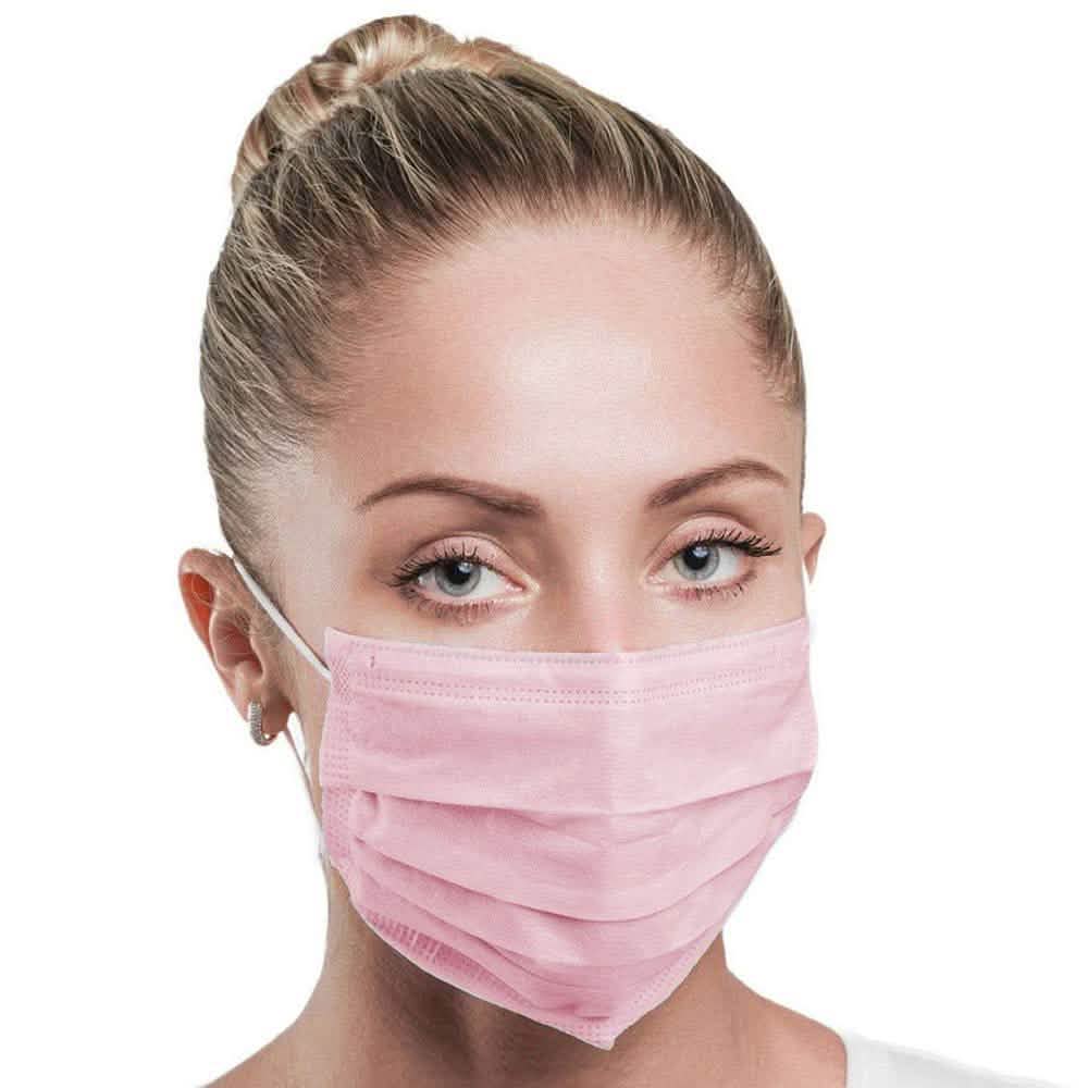 3-Ply Disposable Non-Medical Sanitary Surgical Earloop Face Mask Lot DailySale