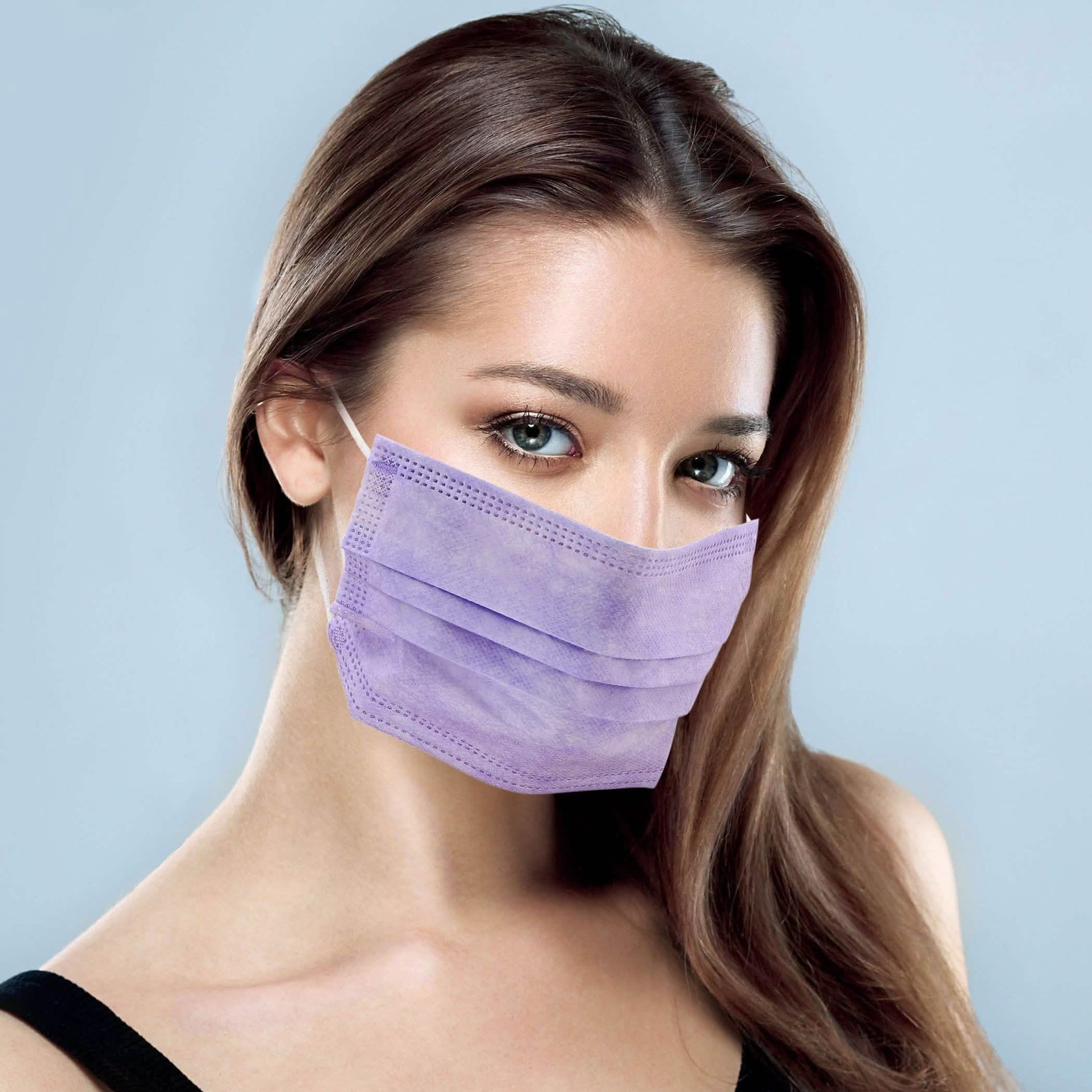 3-Ply Disposable Purple Mask DailySale