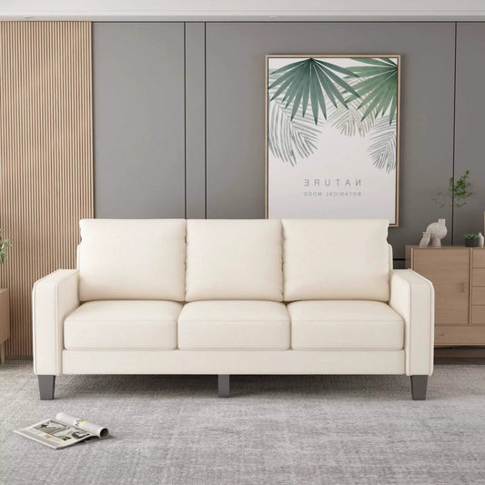 3-Seat Sofa for Living Room-Modern Fabric Sofa Couch with Storage DailySale