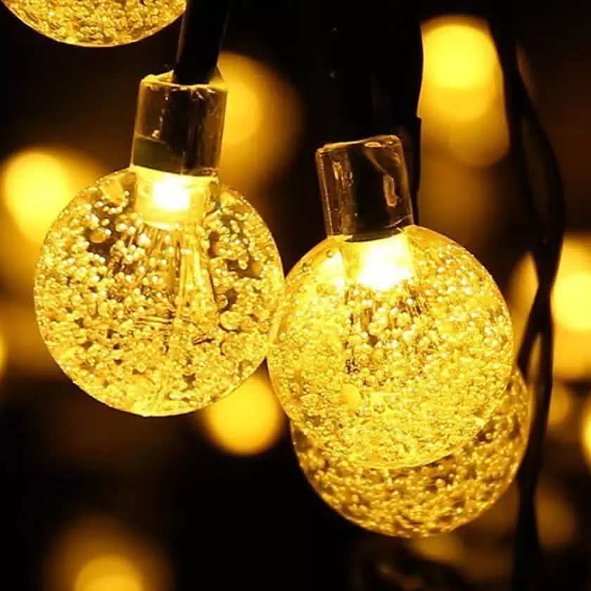 30 LED Solar String Ball Lights Outdoor Waterproof  Garden Decor DailySale