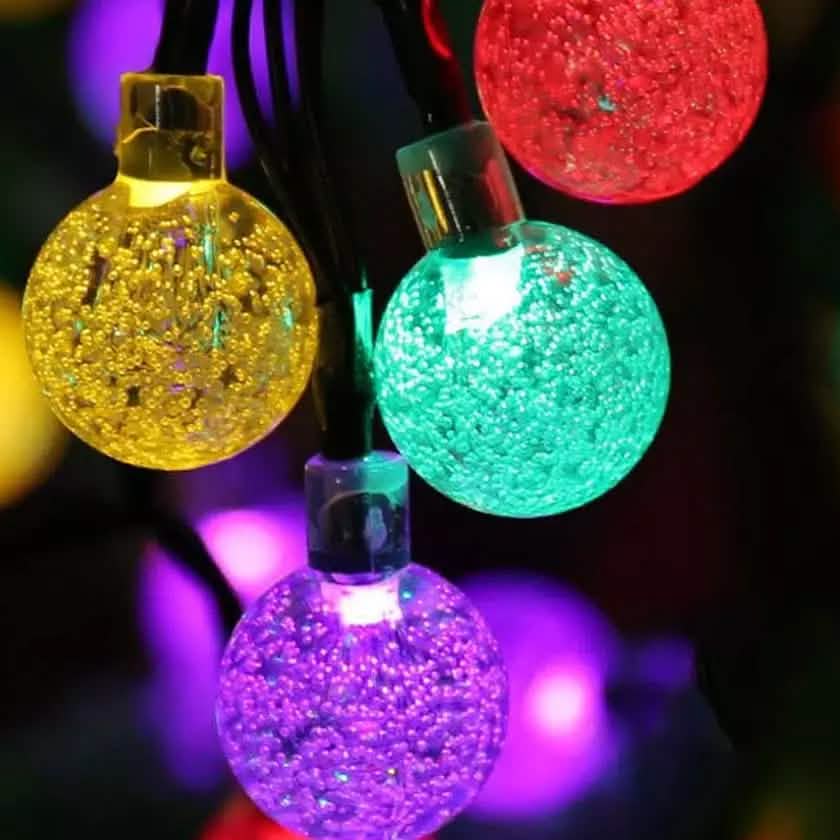 30 LED Solar String Ball Lights Outdoor Waterproof  Garden Decor DailySale