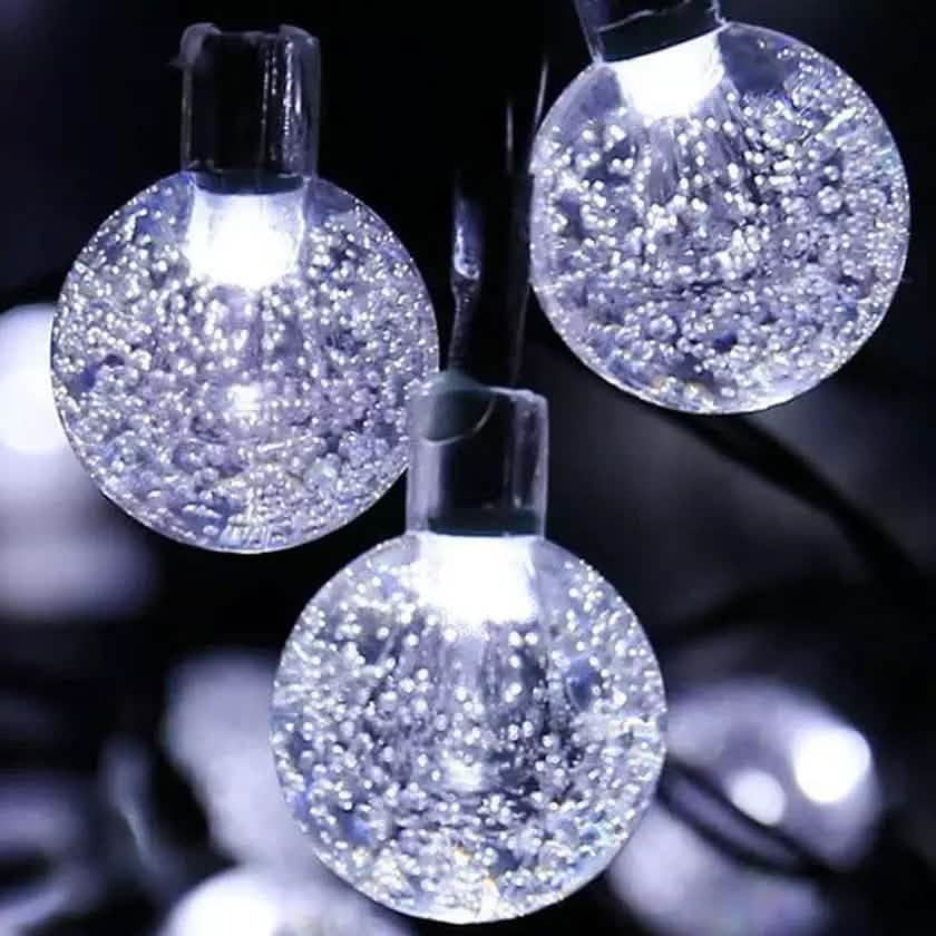 30 LED Solar String Ball Lights Outdoor Waterproof  Garden Decor DailySale