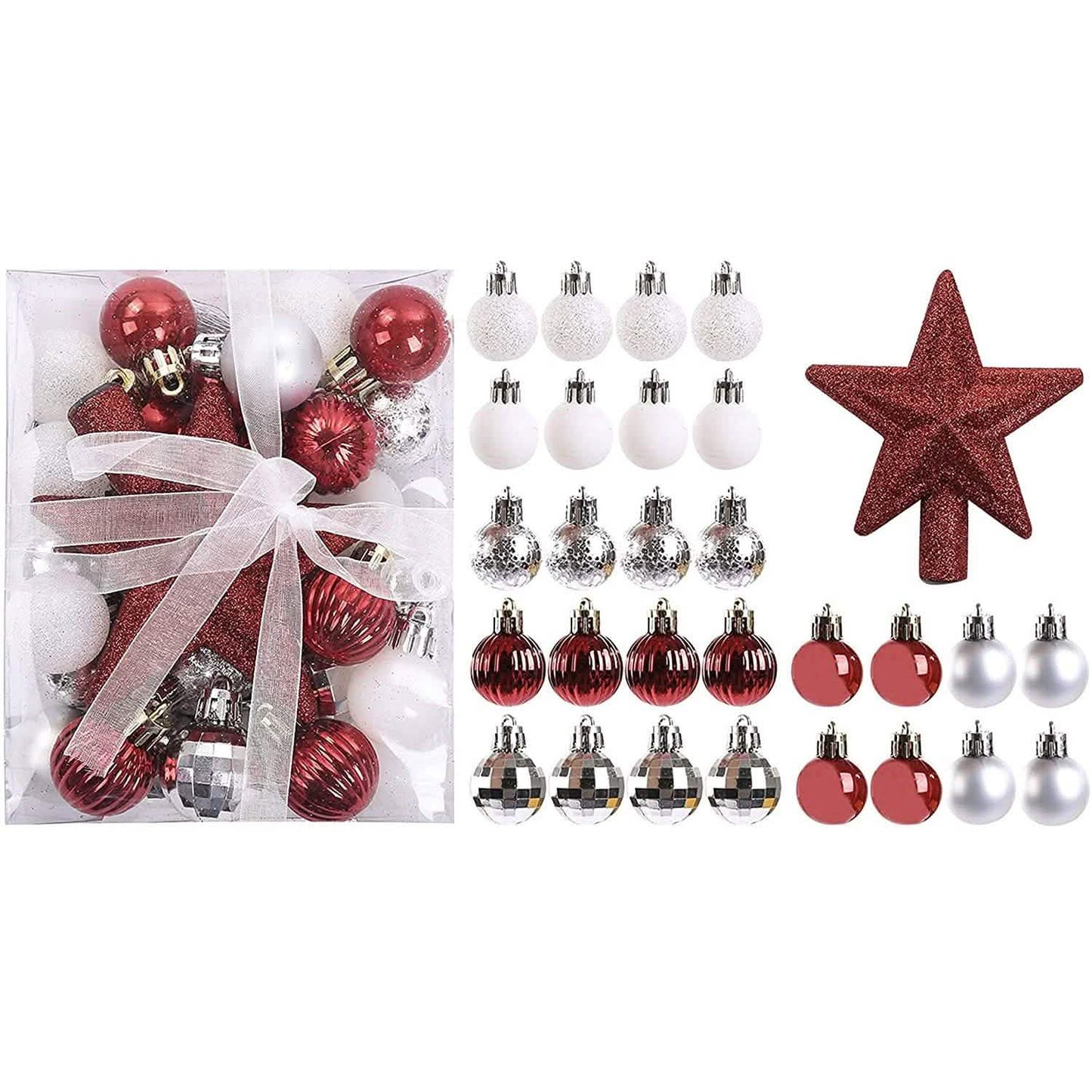 30-Piece: Christmas Balls Ornaments for Xmas Tree DailySale