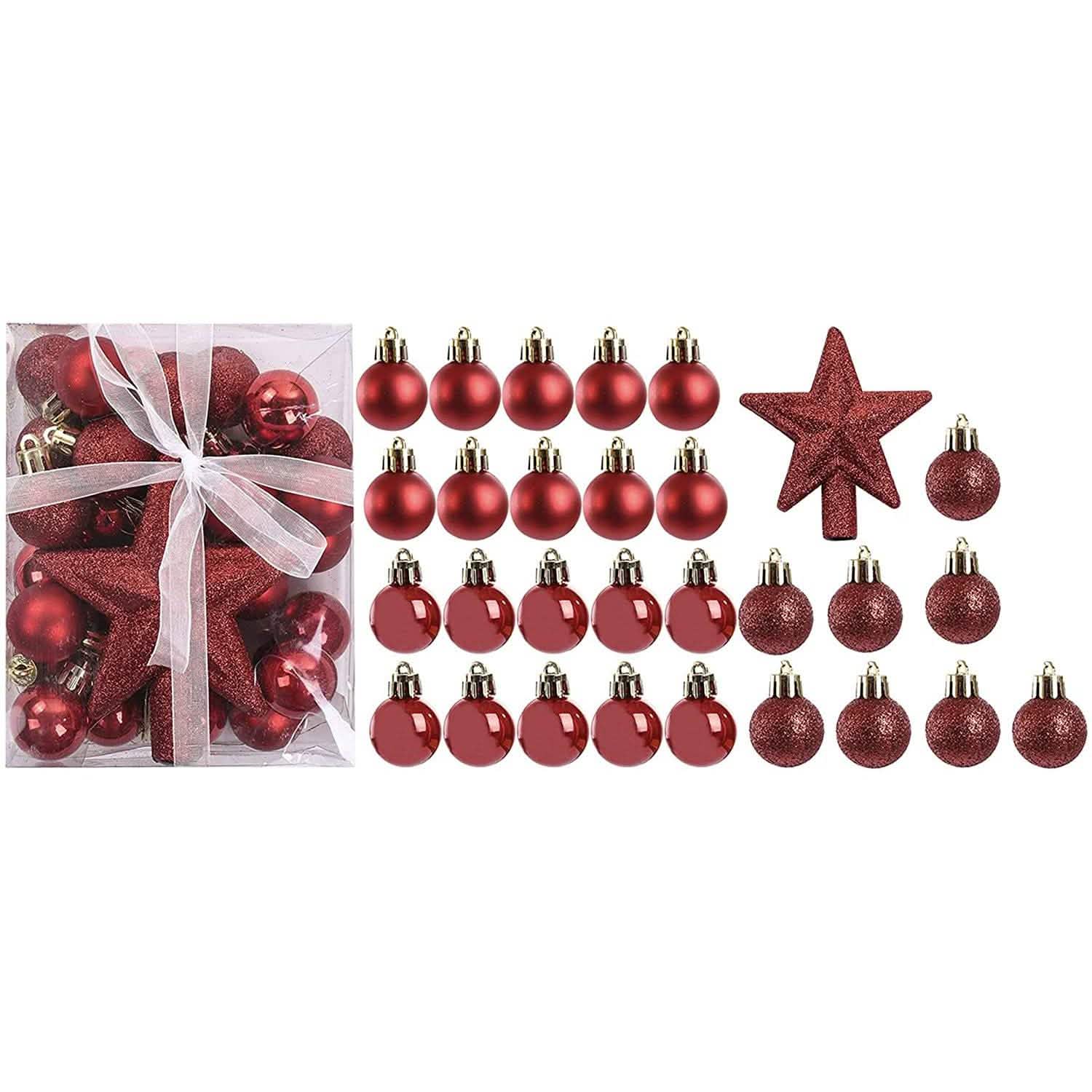 30-Piece: Christmas Balls Ornaments for Xmas Tree DailySale