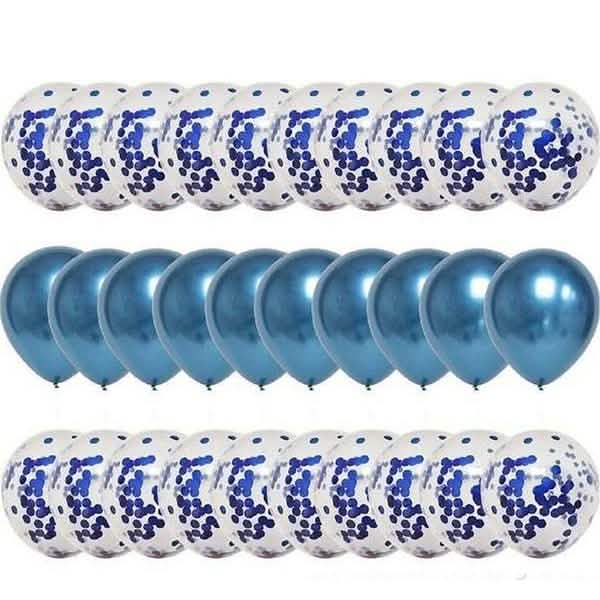 30-Pieces: Colorful Paper Latex Balloon Party Supplies DailySale