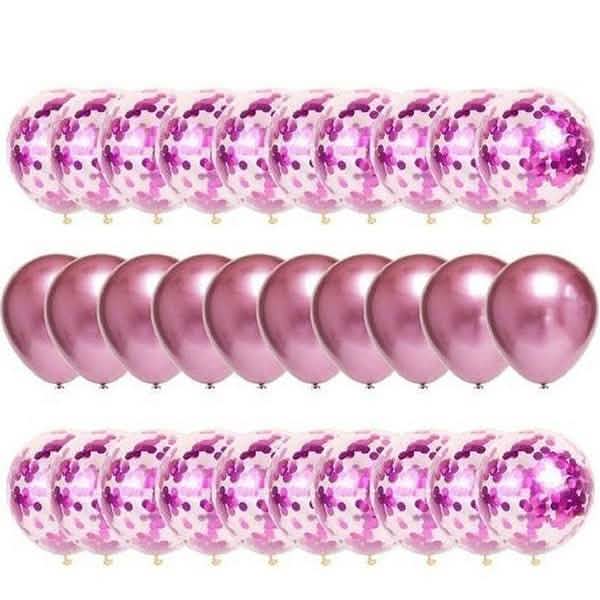 30-Pieces: Colorful Paper Latex Balloon Party Supplies DailySale