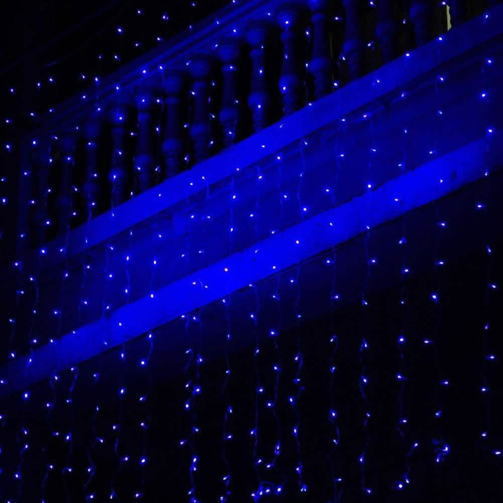 300 LED Blue Fairy String Light Curtain Light with Controller DailySale