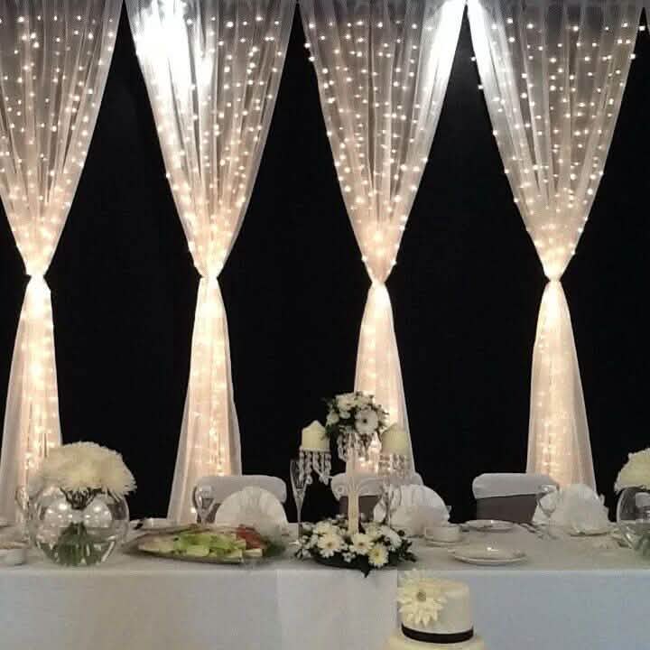 300 LED Outdoor String Fairy Wedding Curtain Light Party Decor DailySale