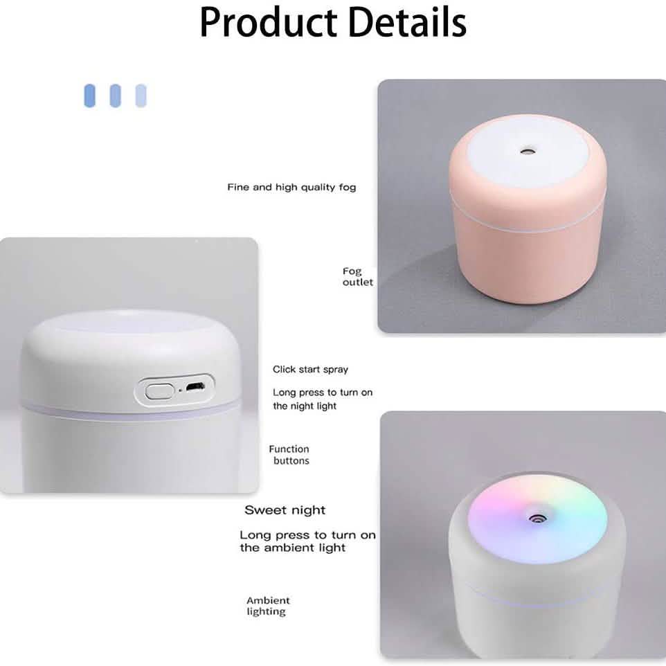 300 ML Humidifier USB Ultrasonic Dazzle Cup Aroma Diffuser Cool Mist Maker DailySale