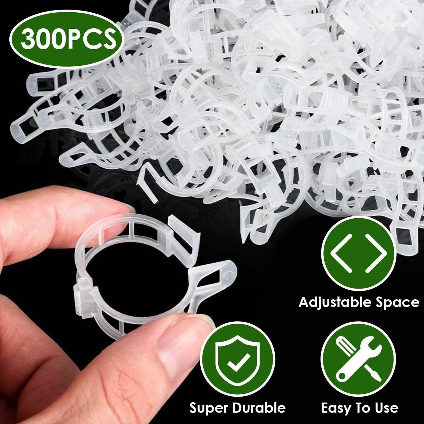 300-Pieces: Garden Plant Support Clips DailySale