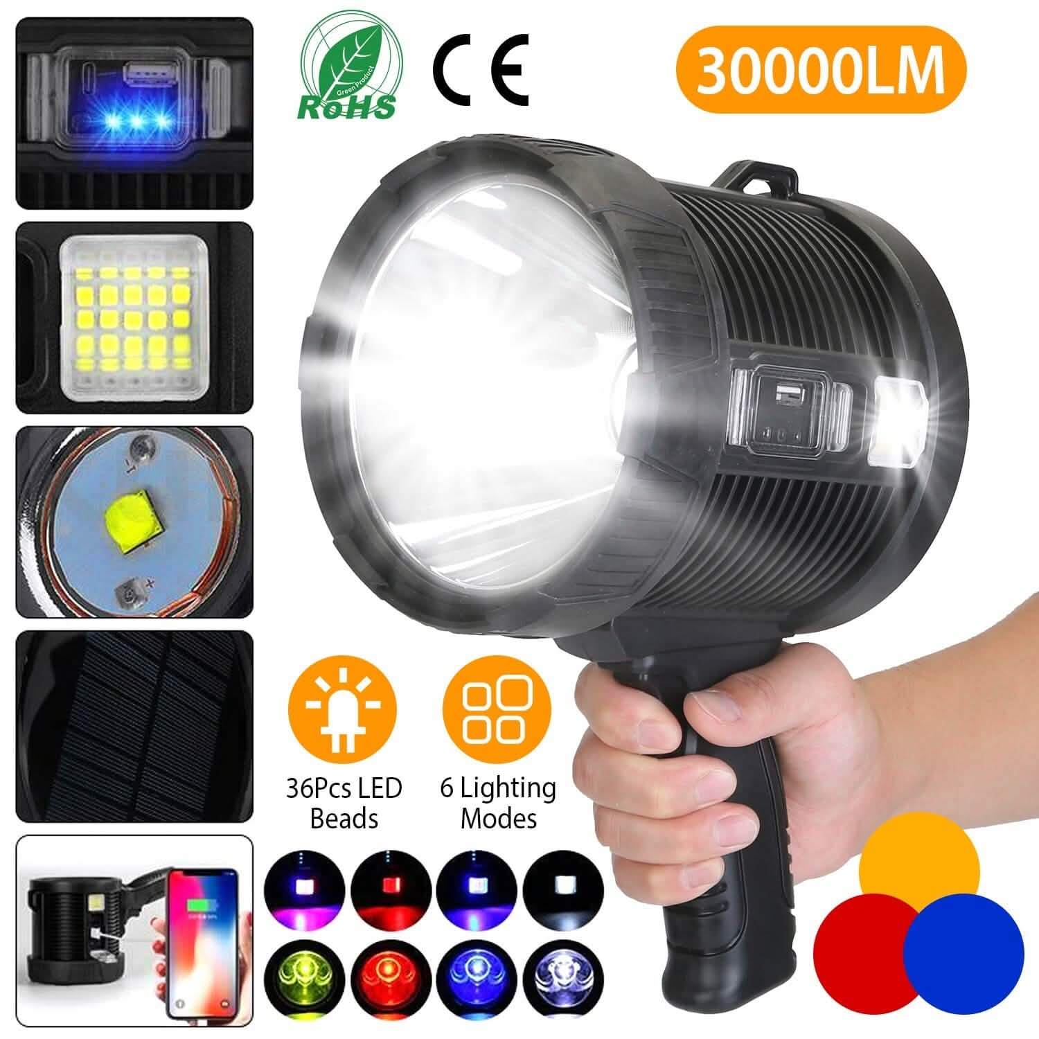 3000LM Rechargeable LED Flashlight DailySale