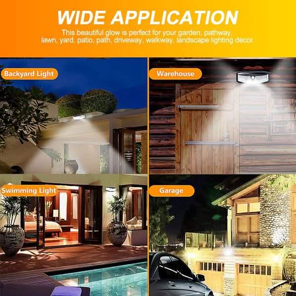 308 LED Solar Outdoor Lights DailySale