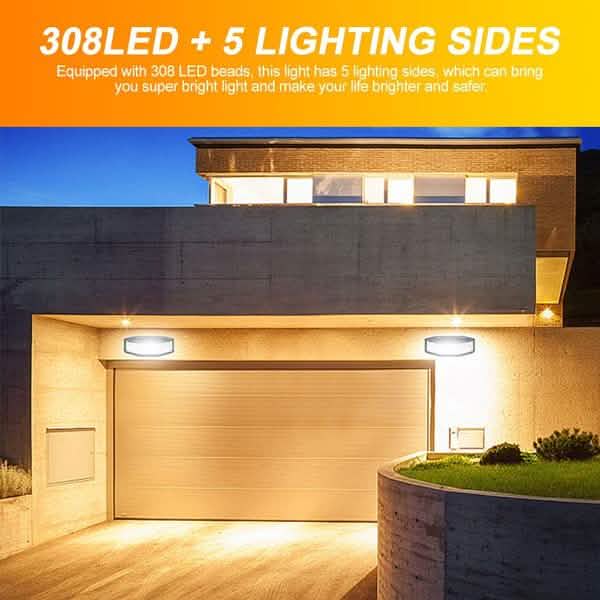 308 LED Solar Outdoor Lights DailySale