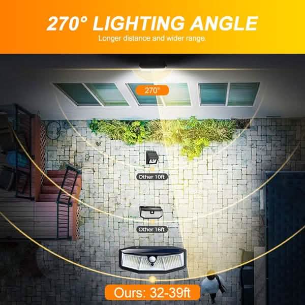 308 LED Solar Outdoor Lights DailySale