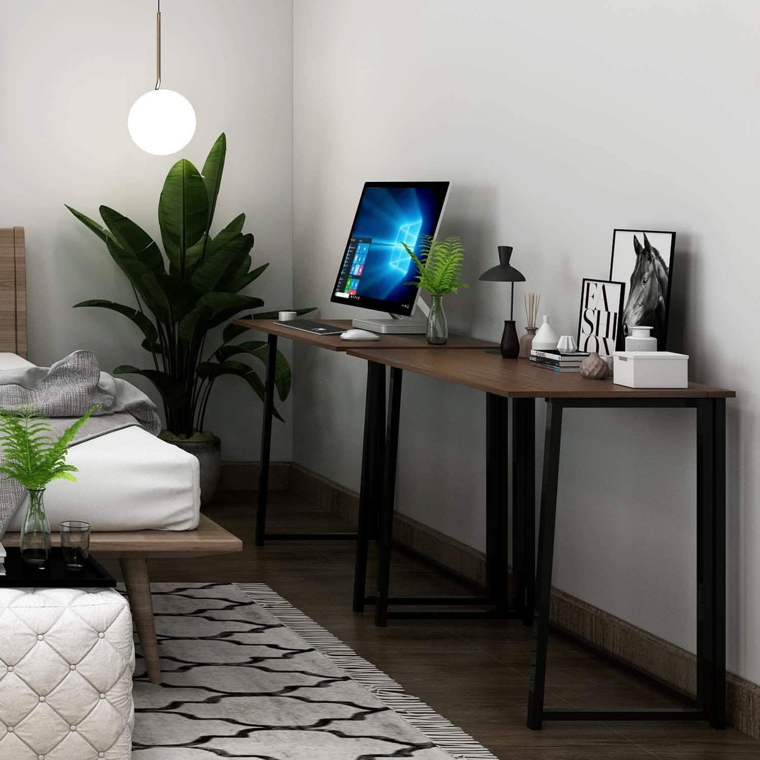 31.5" Small Desk No-Assembly Folding Computer Desk DailySale