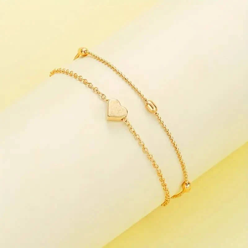 3pcs Heart Necklace & Bracelet Set for Women DailySale