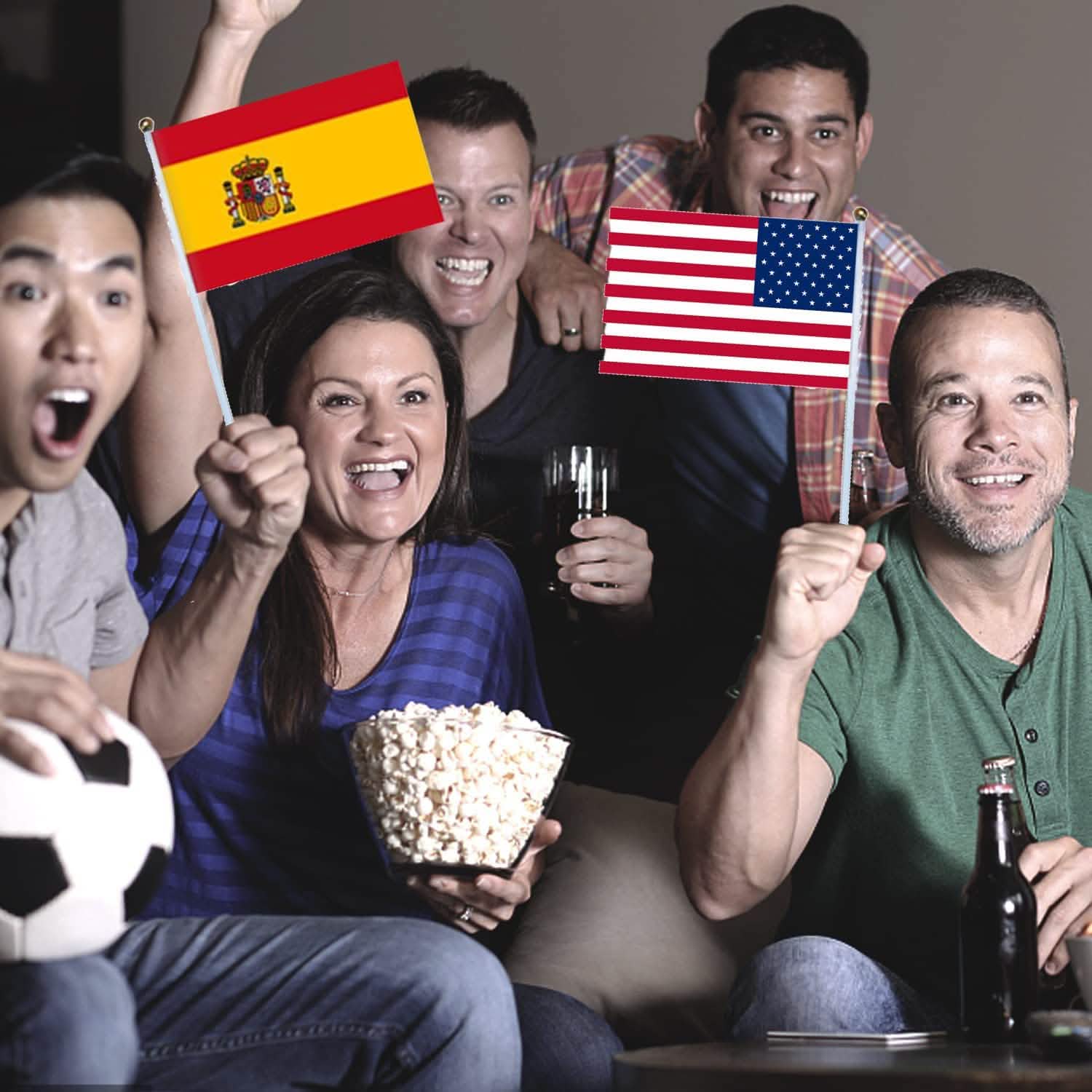 32-Pieces: World Cup 2022 Participating National Teams Flags DailySale
