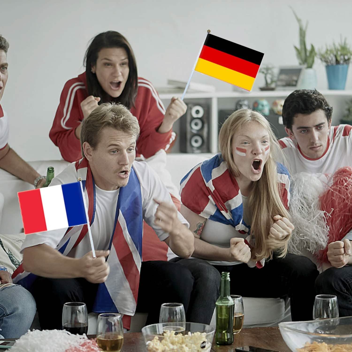 32-Pieces: World Cup 2022 Participating National Teams Flags DailySale