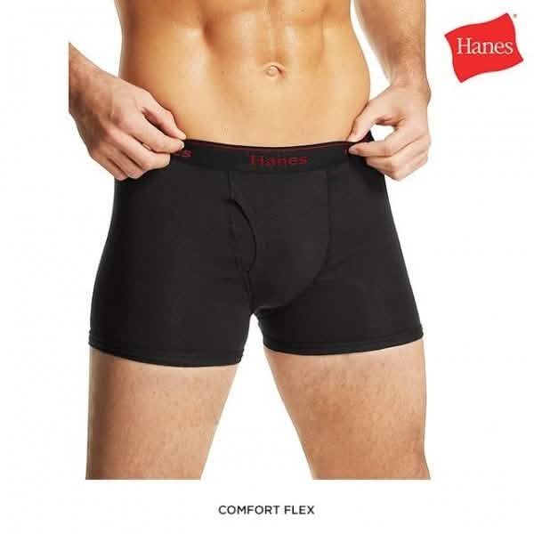 4-Pack: Hanes 100% Cotton Boxer Briefs - Size: Small DailySale