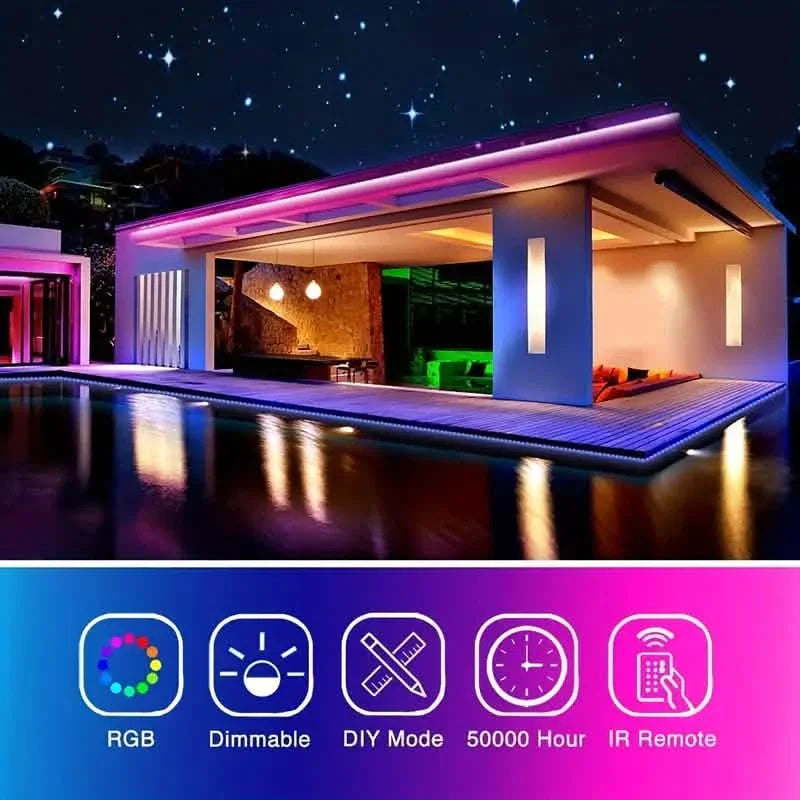 33Ft LED Strip Lights with IR 44 Key Remote DailySale