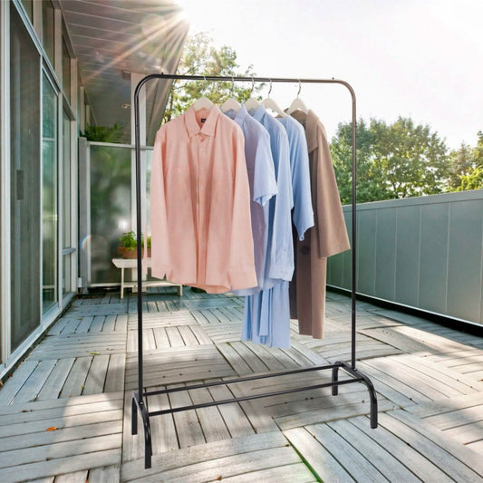 33Lbs Loading Garment Racks Freestanding with Bottom Shelf DailySale