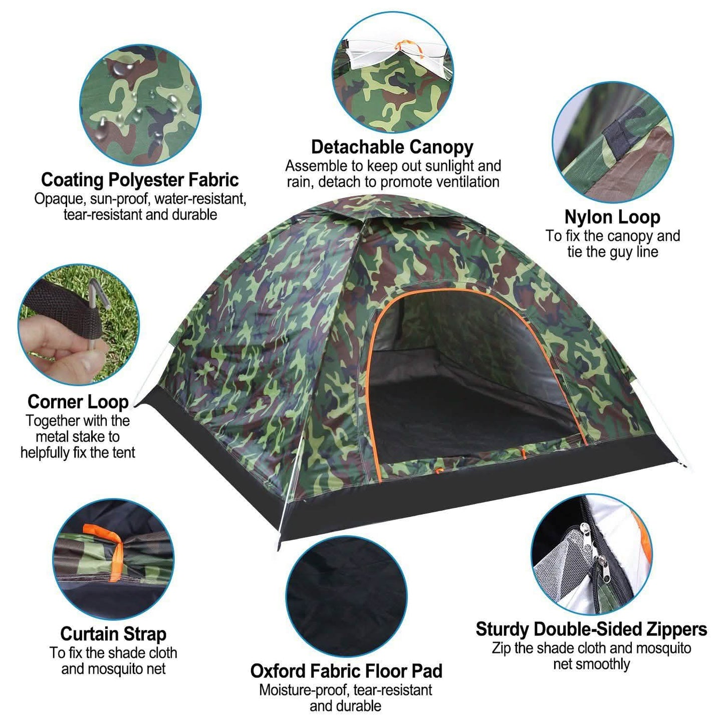 3/4 Person Instant Pop Up Dome Tent DailySale