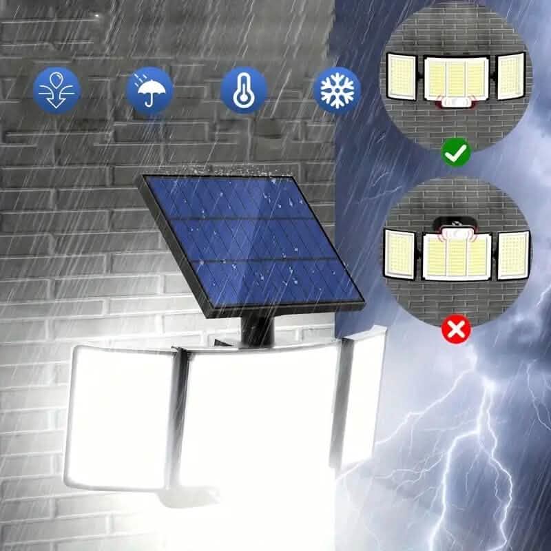 348 LED Motion Sensor Solar Lights Outdoor with Remote Control DailySale