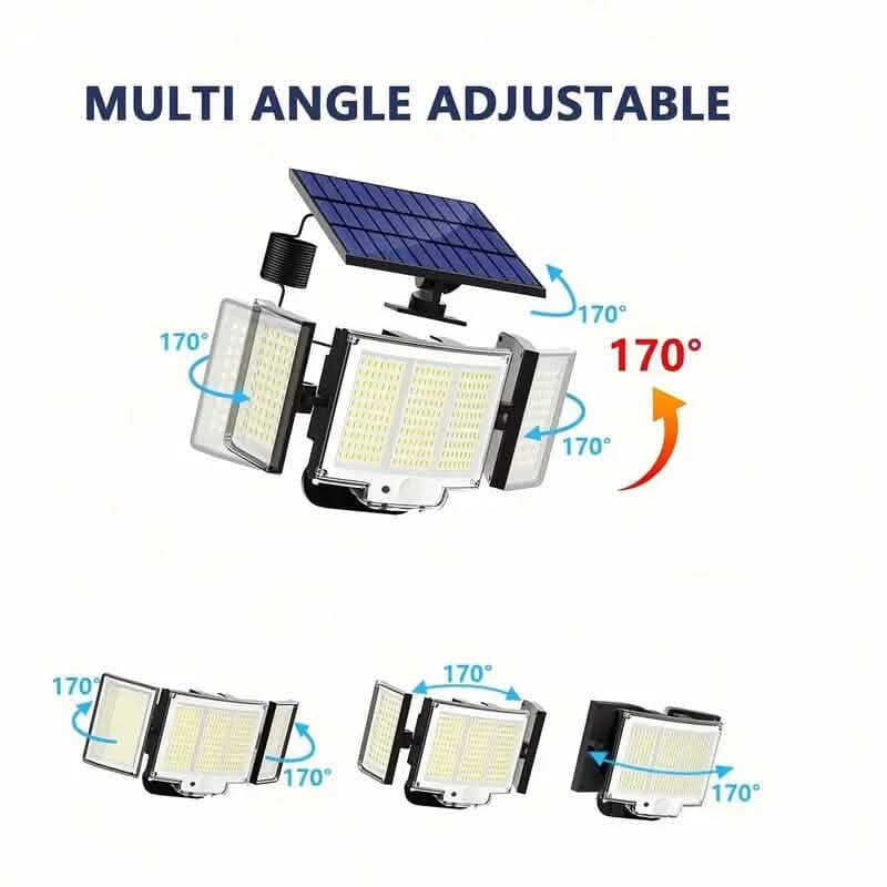 348 LED Motion Sensor Solar Lights Outdoor with Remote Control DailySale