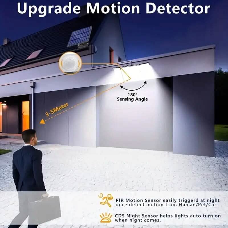 348 LED Motion Sensor Solar Lights Outdoor with Remote Control DailySale