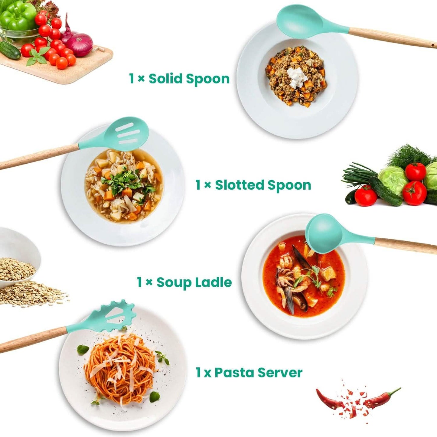 35-Pieces: Kitchen Cooking Utensils Set DailySale