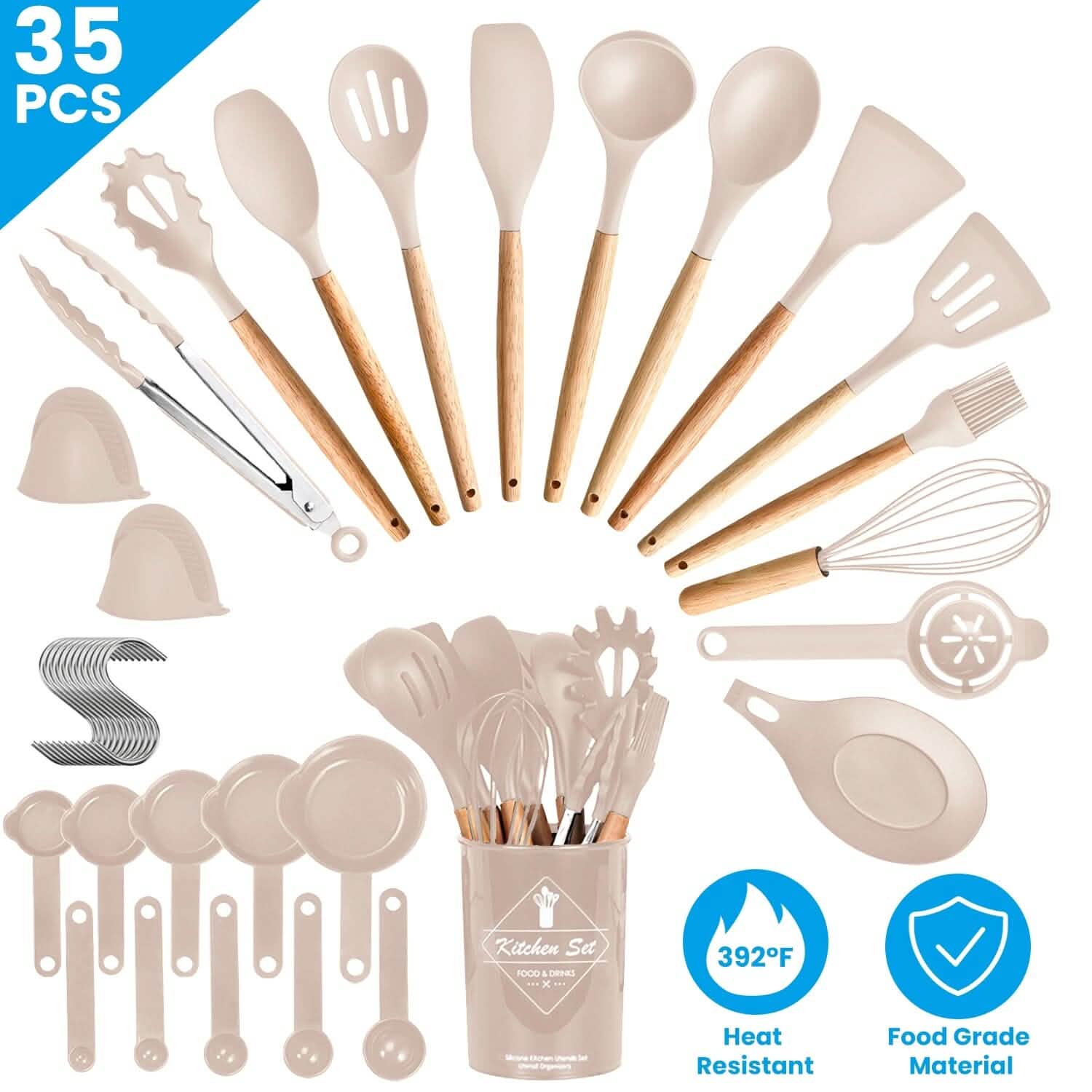 35-Pieces: Kitchen Cooking Utensils Set DailySale